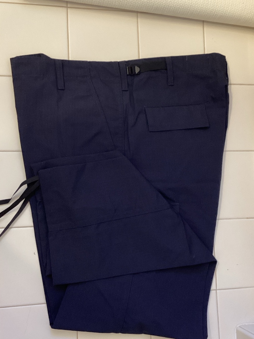Men's Dark Navy Cargo Pants with Utility Pockets